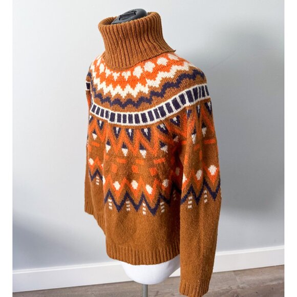Vici Brown Fair Isle Sweater - Picture 10 of 12